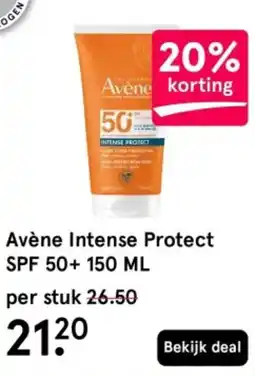 Etos Avène Intense Protect SPF 50+ aanbieding