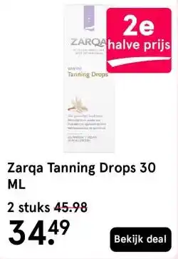 Etos Zarqa Tanning Drops 30 ML aanbieding