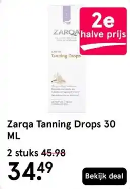 Etos Zarqa Tanning Drops aanbieding