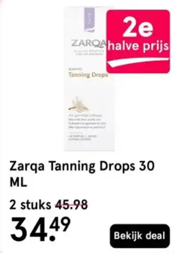 Etos Zarqa Tanning Drops aanbieding