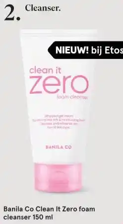 Etos Banila Co Clean It Zero foam cleanser aanbieding