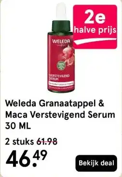Etos Weleda Granaatappel & Maca Verstevigend Serum 30 ML aanbieding