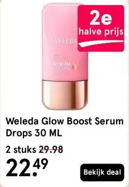 Etos Weleda Glow Boost Serum Drops 30 ML aanbieding