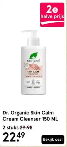 Etos Dr. Organic Skin Calm Cream Cleanser 150 ML aanbieding
