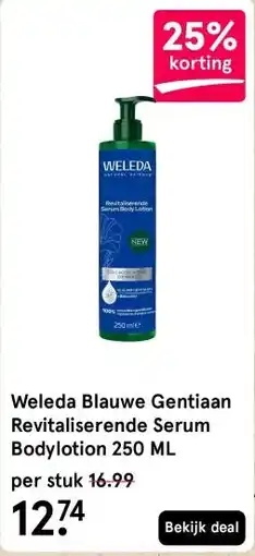 Etos Weleda Blauwe Gentiaan Revitaliserende Serum Bodylotion 250 ML aanbieding