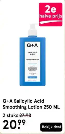 Etos Q+A Salicylic Acid Smoothing Lotion 250 ML aanbieding