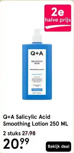 Etos Q+A Salicylic Acid Smoothing Lotion aanbieding