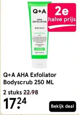 Etos Q+A AHA Exfoliator Bodyscrub aanbieding