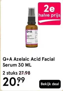 Etos Q+A Azelaic Acid Facial Serum 30 ML aanbieding