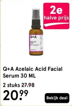 Etos Q+A Azelaic Acid Facial Serum aanbieding