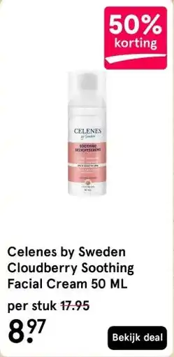 Etos Celenes by Sweden Cloudberry Soothing Facial Cream 50 ML aanbieding