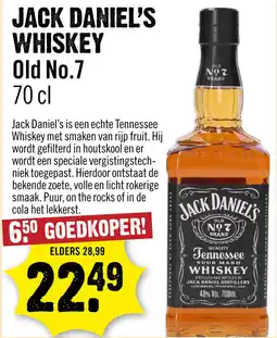 Dirck 3 Jack Daniel's Whiskey 70 cl aanbieding