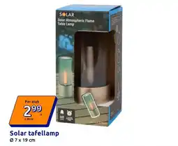 Action Solar tafellamp aanbieding