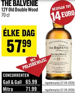 Dirck 3 The Balvenie 12 Years 70 cl aanbieding