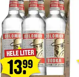 Dirck 3 Oblomov Vodka HELE LITER aanbieding