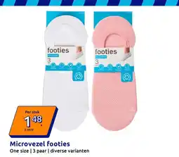 Action Microvezel footies aanbieding