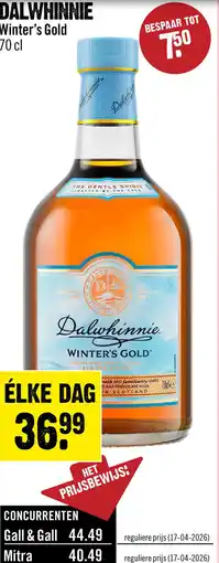 Dirck 3 Dalwhinnie Winter's Gold Single Malt Whisky 70 cl aanbieding