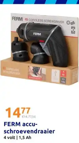 Action FERM accu-schroevendraaier aanbieding