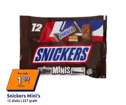 Action Snickers Mini's aanbieding