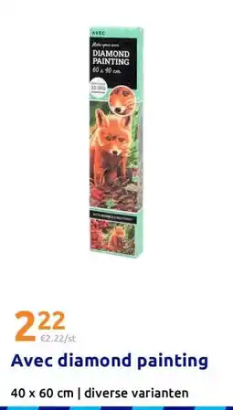 Action Avec diamond painting aanbieding