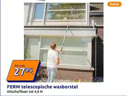 Action FERM telescopische wasborstel aanbieding