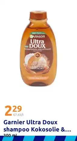 Action Garnier Ultra Doux shampoo Kokosolie & Cacaoboter aanbieding