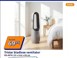 Action Tristar bladloze ventilator aanbieding