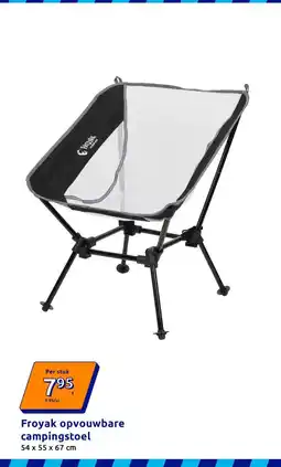 Action Froyak opvouwbare campingstoel aanbieding