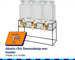 Action Absolu Chic limonadetap met houder aanbieding