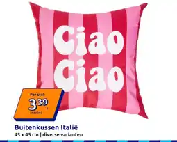 Action Buitenkussen Italië aanbieding