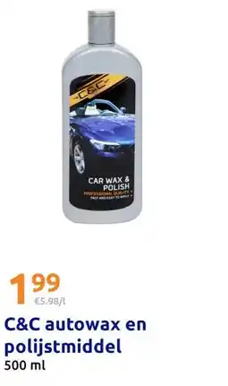Action C&C autowax en polijstmiddel aanbieding