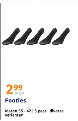 Action Footies aanbieding