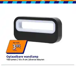 Action Oplaadbare wandlamp aanbieding