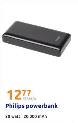 Action Philips powerbank aanbieding
