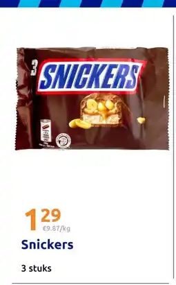 Action Snickers aanbieding