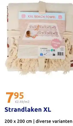 Action Strandlaken XL aanbieding