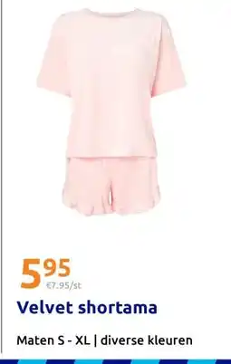Action Velvet shortama aanbieding