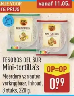 ALDI Tesoros del sur Mini-tortilla's aanbieding