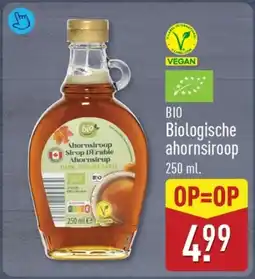 ALDI Bio Biologische ahornsiroop aanbieding