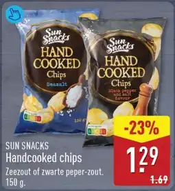 ALDI Sun Snacks Handcooked chips aanbieding