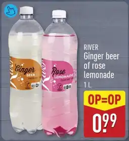 ALDI River Ginger beer of rose lemonade aanbieding