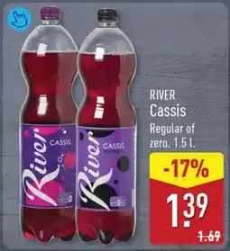 ALDI River Cassis Regular of zero aanbieding