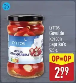 ALDI Lyttos gevulde kersen- paprika's aanbieding