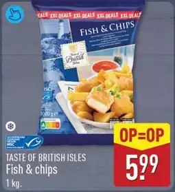 ALDI Taste of british isles fish & chips aanbieding