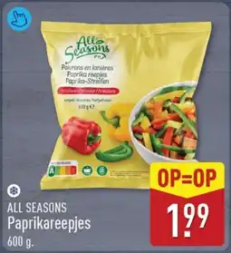 ALDI All seasons Paprikareepjes aanbieding