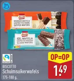 ALDI Biscotto Schuimsuikerwafels aanbieding