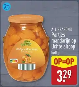 ALDI All Seasons Partjes Mandarijn op lichte siroop aanbieding