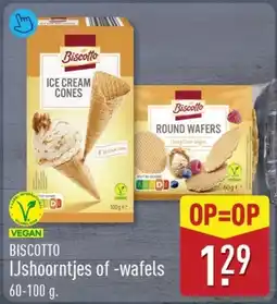 ALDI Biscotto Ushoorntjes of-wafels aanbieding