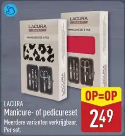 ALDI Lacura manicure- of pedicureset aanbieding