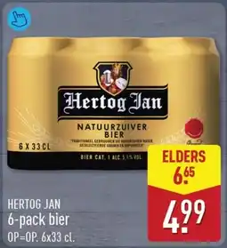 ALDI Hertog jan 6-pack bier aanbieding